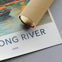 Mekong River Poster - Laos Wall Art