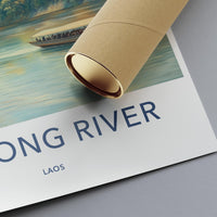 Mekong River Poster - Laos Wall Art