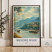 Mekong River Poster - Laos Wall Art