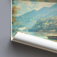 Mekong River Poster - Laos Wall Art