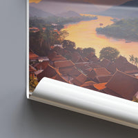 Mekong River Poster - Laos Wall Art