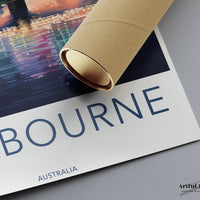 Melbourne Poster | Victoria Wall Art | Australia Decor