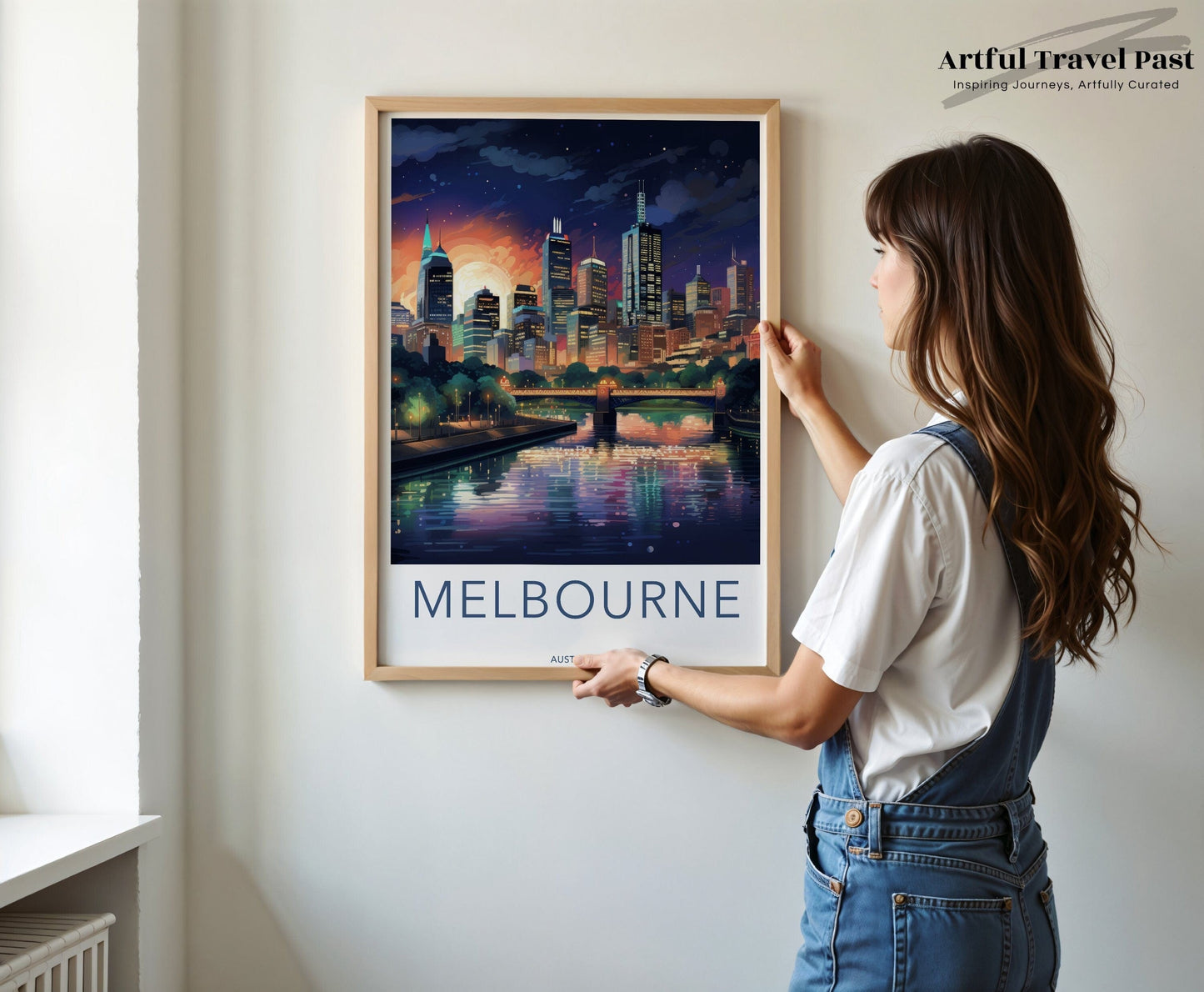 Melbourne Poster | Victoria Wall Art | Australia Decor