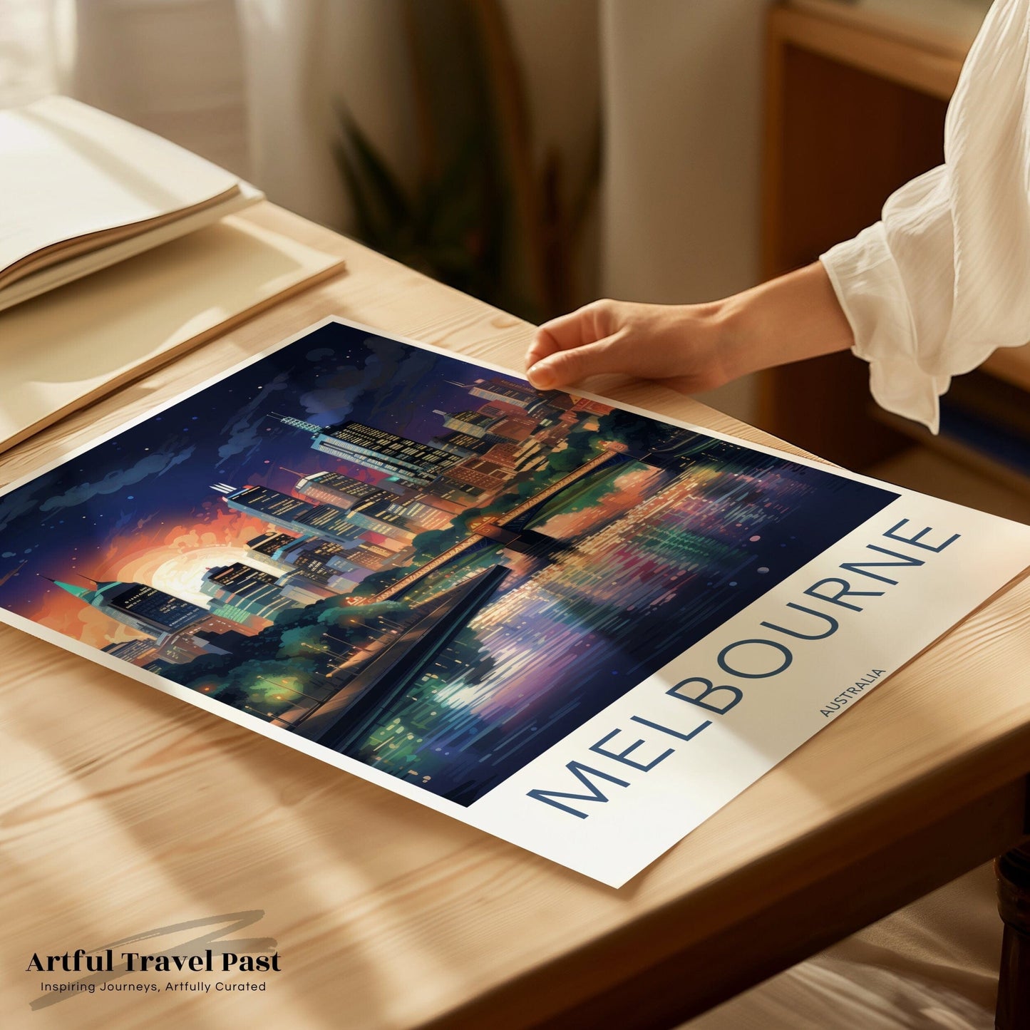 Melbourne Poster | Victoria Wall Art | Australia Decor
