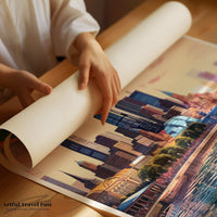 Melbourne Poster | Victoria Wall Art | Australia Decor