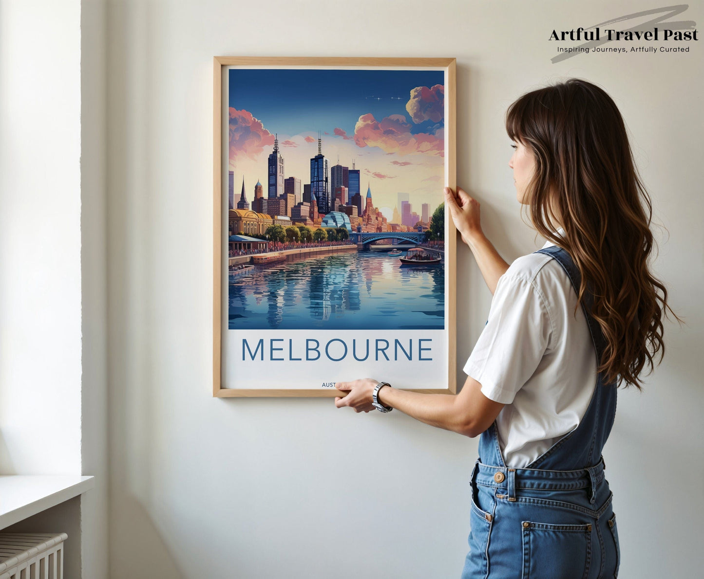 Melbourne Poster | Victoria Wall Art | Australia Decor