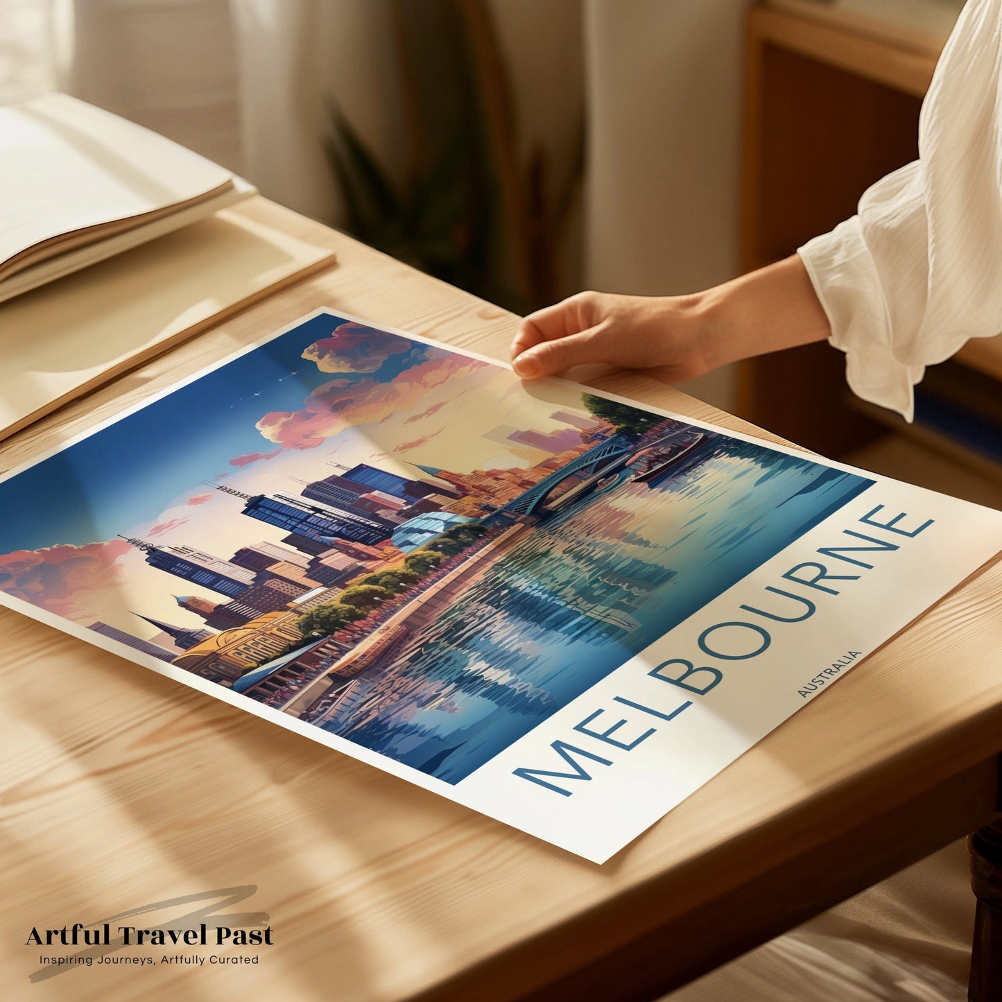 Melbourne Poster | Victoria Wall Art | Australia Decor