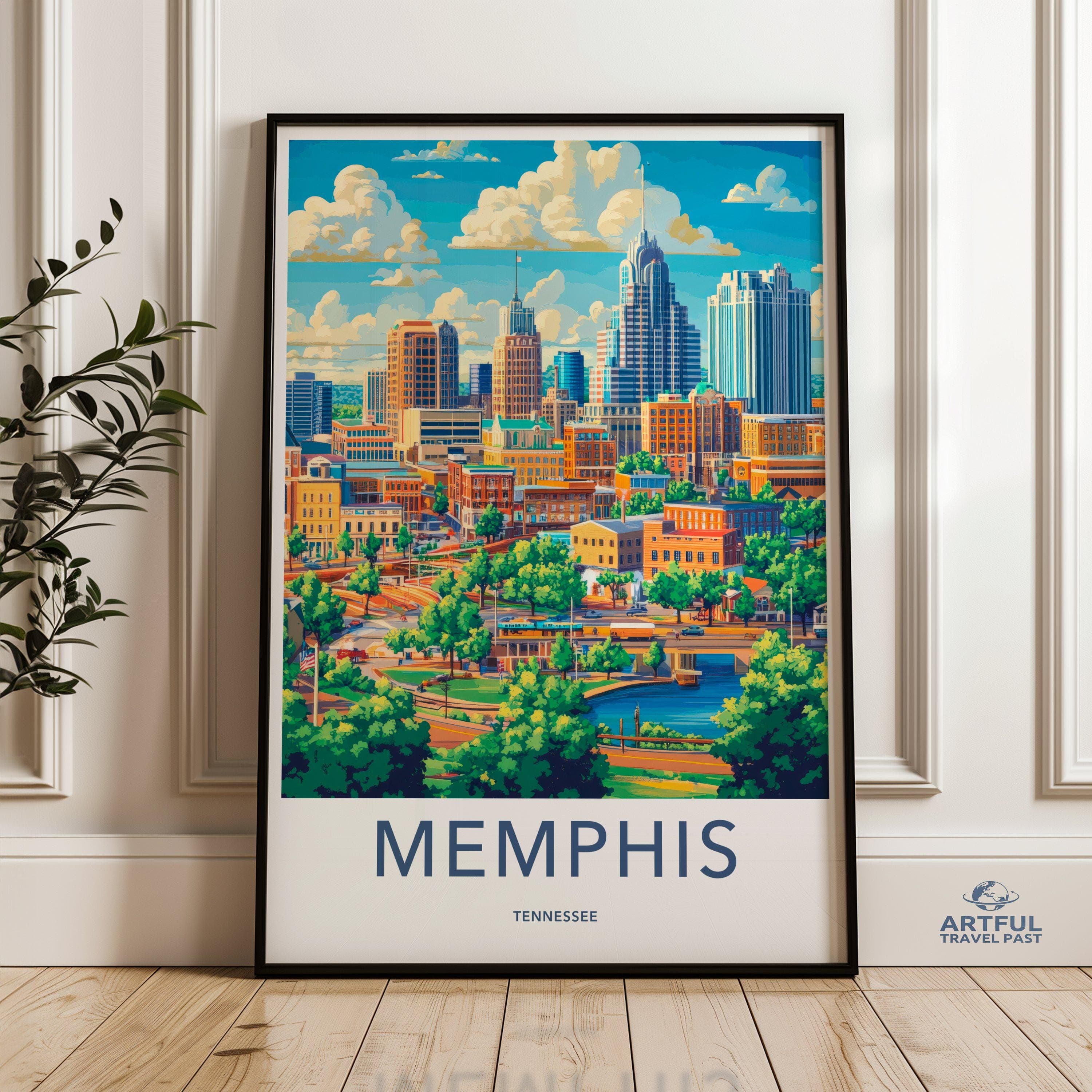 Memphis Poster - Tennessee Wall Art