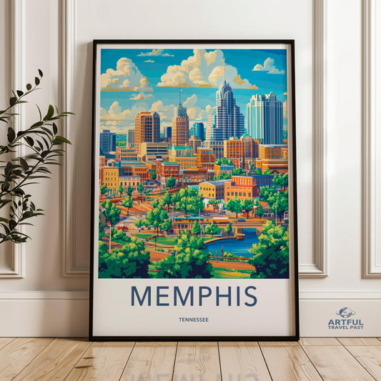 Memphis Poster - Tennessee Wall Art