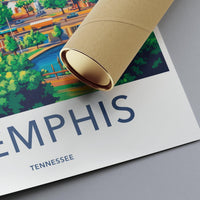 Memphis Poster - Tennessee Wall Art