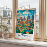 Memphis Poster - Tennessee Wall Art