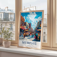 Memphis Poster - Tennessee Wall Art
