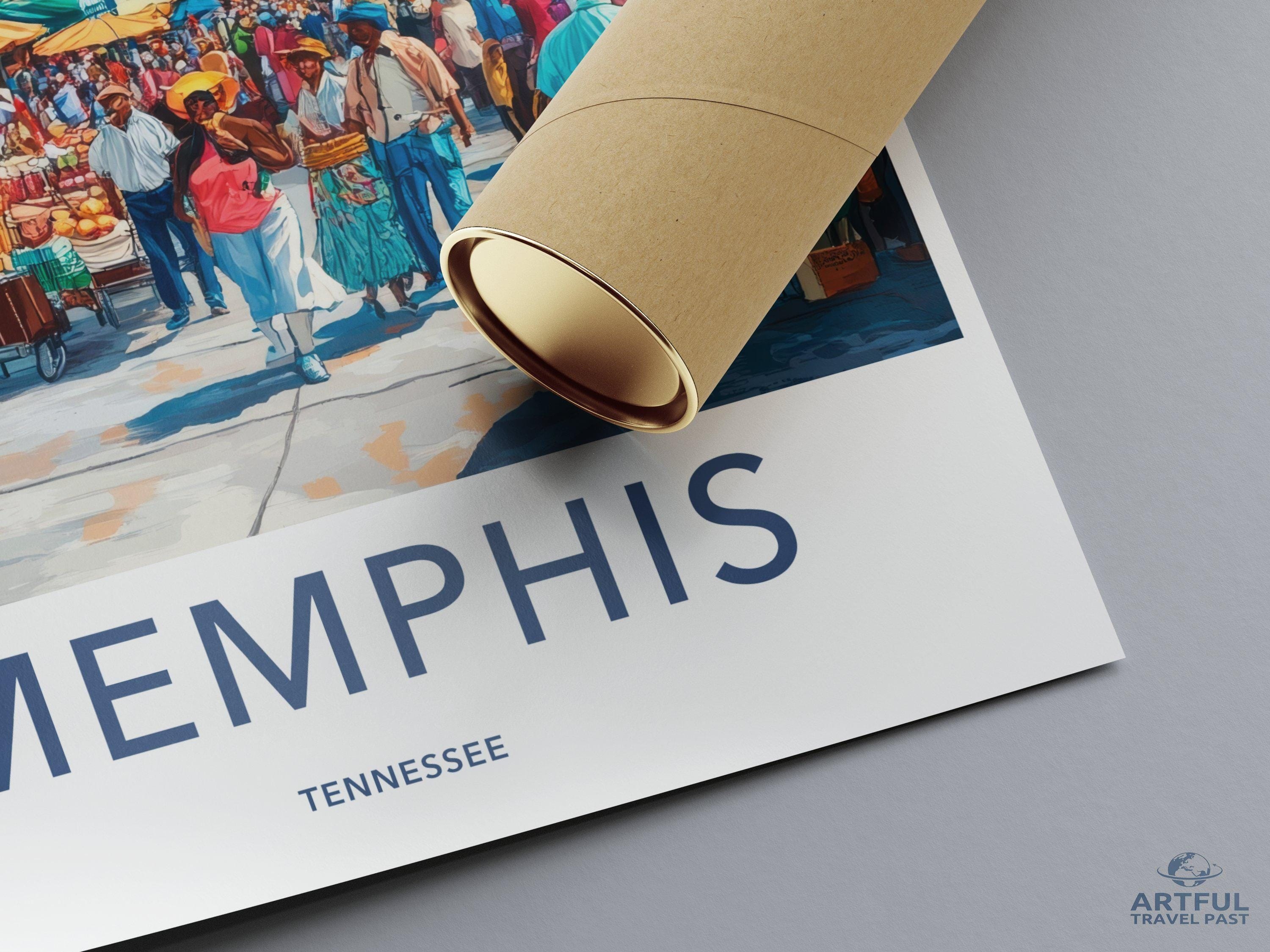 Memphis Poster - Tennessee Wall Art