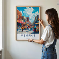 Memphis Poster - Tennessee Wall Art