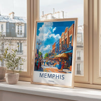 Memphis Poster - Tennessee Wall Art