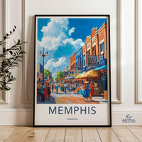 Memphis Poster - Tennessee Wall Art
