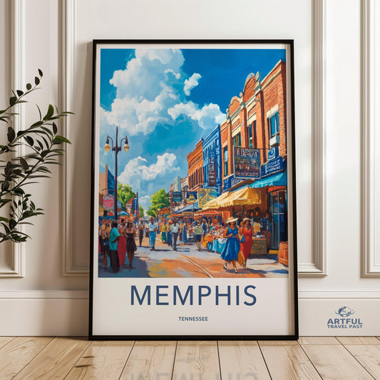 Memphis Poster - Tennessee Wall Art