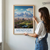 Mendoza Poster | Argentina Wall Art | South America Decor