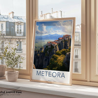 Meteora Poster - Greece Wall Art