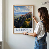 Meteora Poster - Greece Wall Art