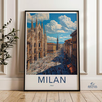 Milan Poster - Italy Wall Art