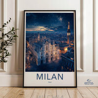 Milan Poster | Italy Wall Art | Europe Decor