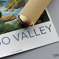 Mindo Valley Poster | Ecuador Wall Art | South America Artwork
