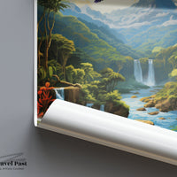 Mindo Valley Poster | Ecuador Wall Art | South America Artwork