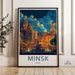Minsk Poster | Belarus Wall Art | Eastern Europe Decor