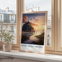 Mont Saint Michel Poster - France Wall Art