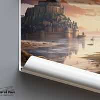 Mont Saint Michel Poster - France Wall Art