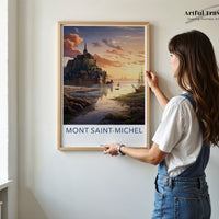 Mont Saint Michel Poster - France Wall Art