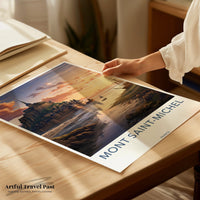 Mont Saint Michel Poster - France Wall Art