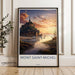 Mont Saint Michel Poster - France Wall Art