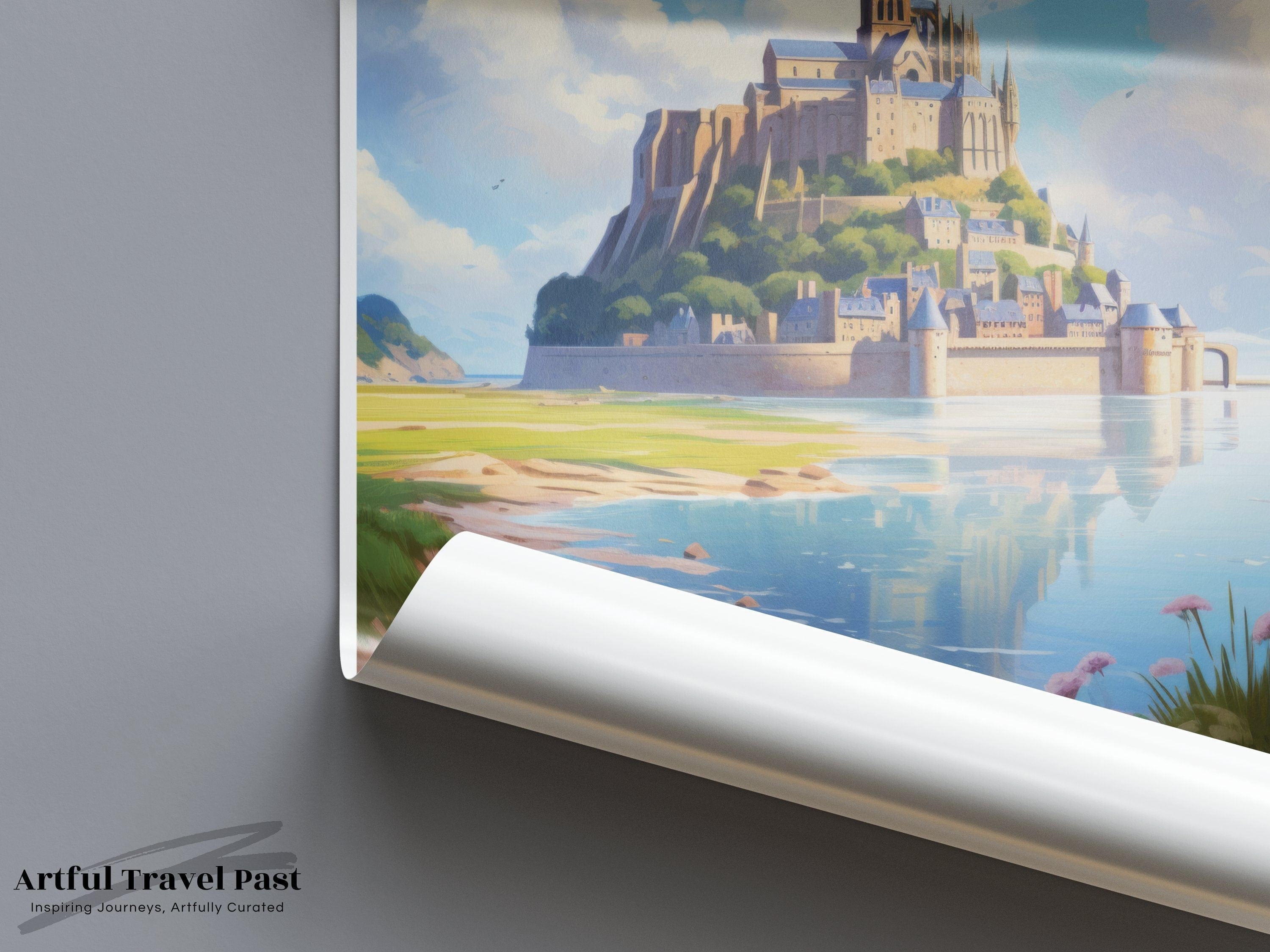 Mont Saint Michel Poster - France Wall Art