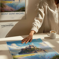 Mont Saint Michel Poster - France Wall Art