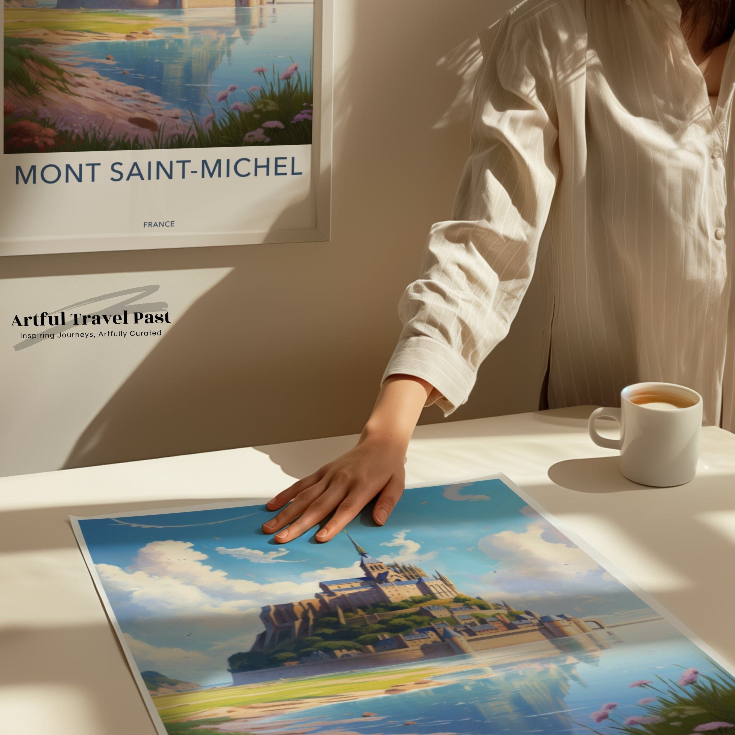 Mont Saint Michel Poster - France Wall Art