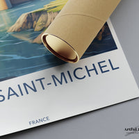 Mont Saint-Michel Poster | France Wall Art | Europe Decor