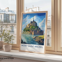 Mont Saint-Michel Poster | France Wall Art | Europe Decor