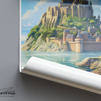 Mont Saint-Michel Poster | France Wall Art | Europe Decor