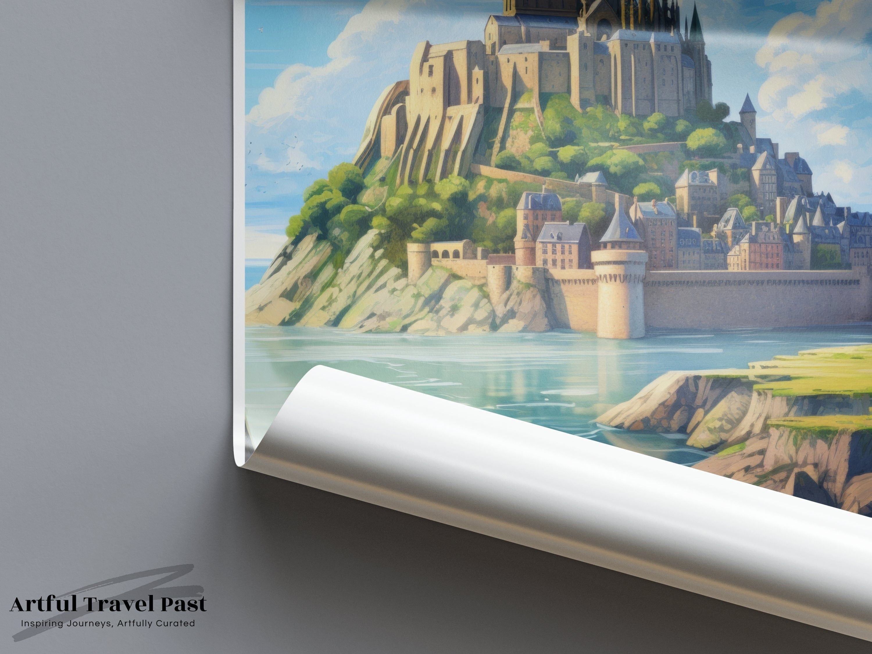 Mont Saint-Michel Poster | France Wall Art | Europe Decor