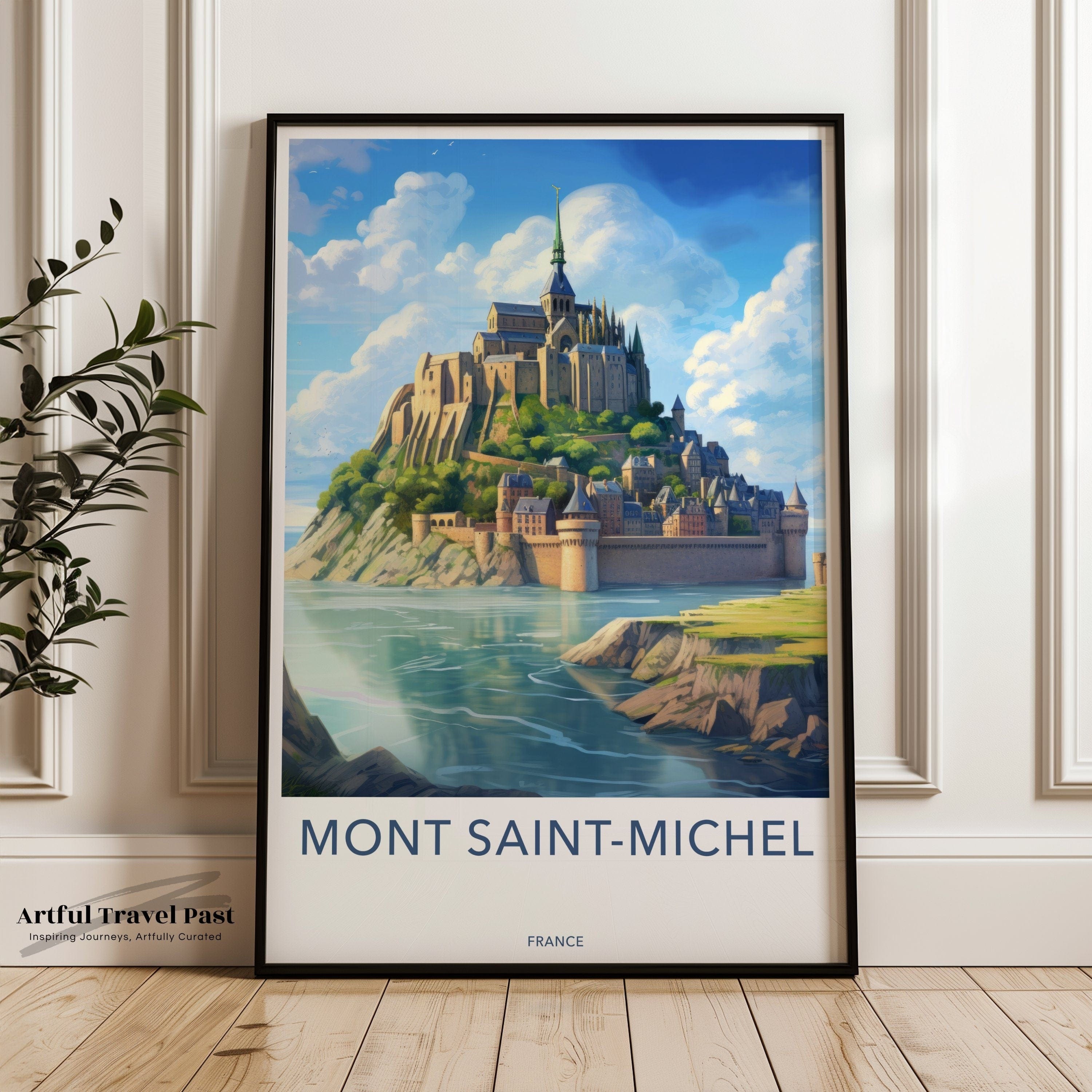 Mont Saint-Michel Poster | France Wall Art | Europe Decor