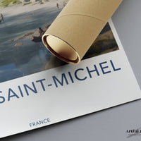 Mont Saint-Michel Poster | France Wall Art | Europe Decor