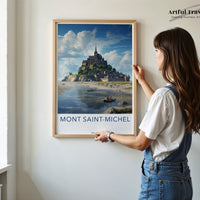 Mont Saint-Michel Poster | France Wall Art | Europe Decor