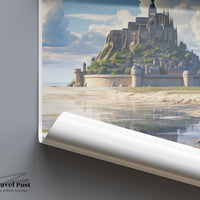 Mont Saint-Michel Poster | France Wall Art | Europe Decor