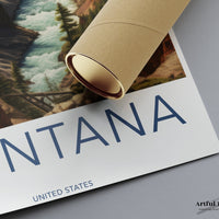 Montana Poster | Montana Wall Art | America Decor