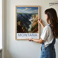 Montana Poster | Montana Wall Art | America Decor
