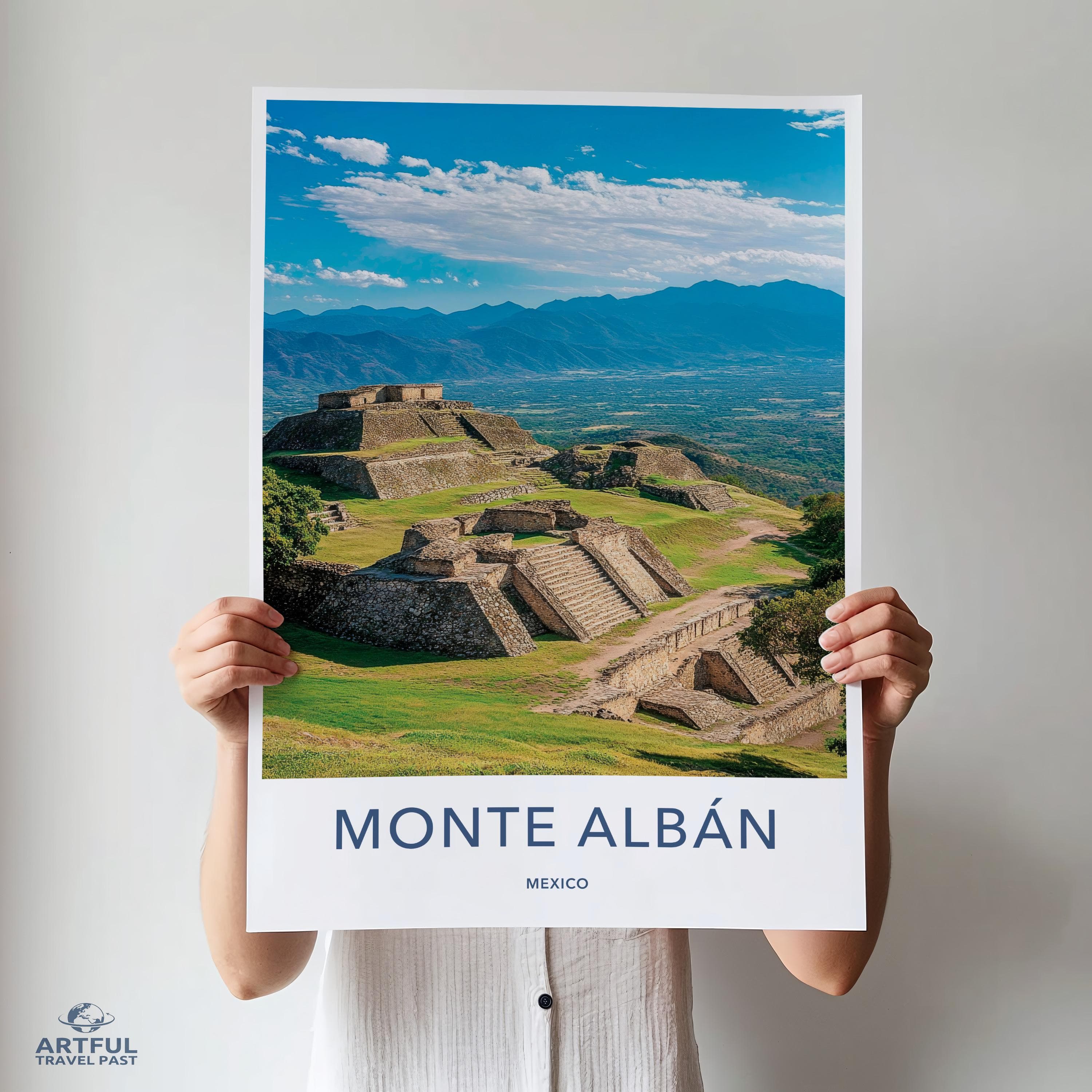Monte Alban Poster - Mexico Wall Art