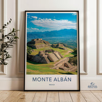 Monte Alban Poster - Mexico Wall Art