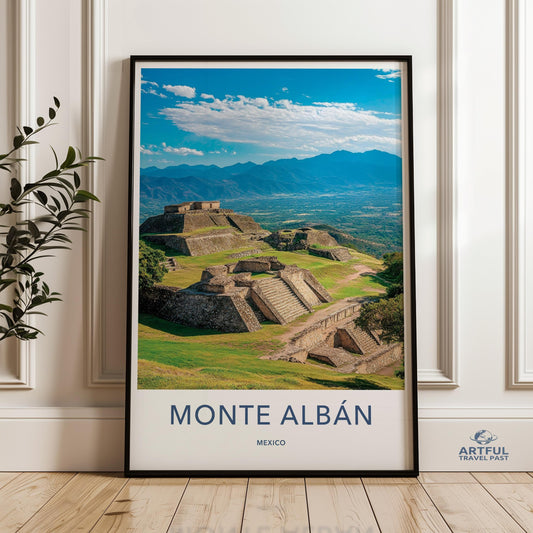 Monte Alban Poster - Mexico Wall Art
